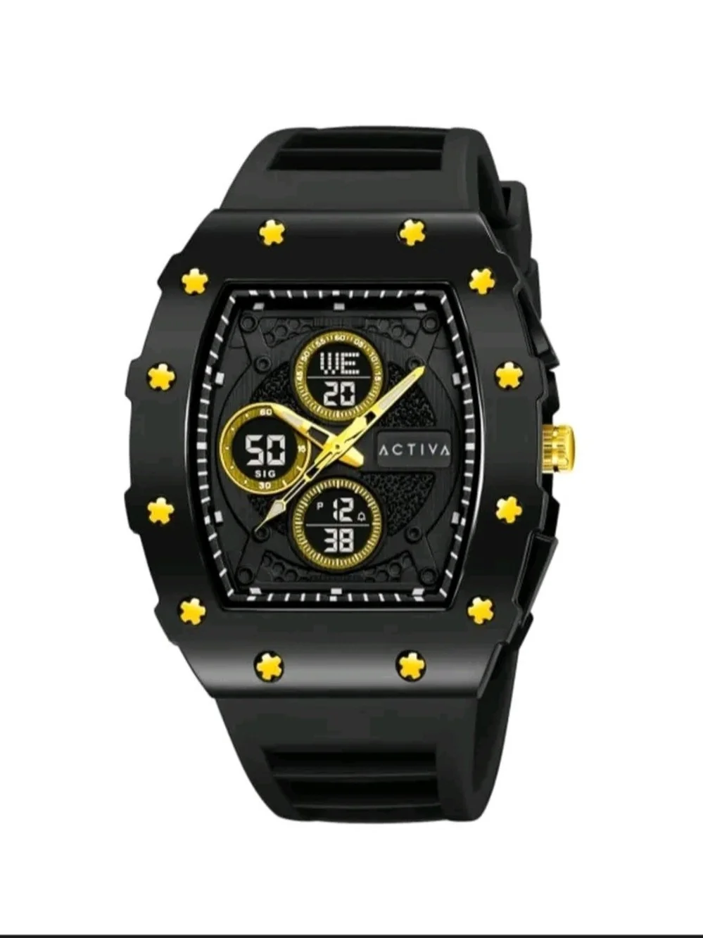 Invicta Black and Gold Men's Hybrid Sport Watch